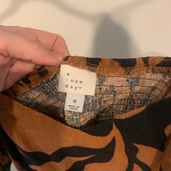 Target Linen Printed Dress NWOT - Picture 3 of 3